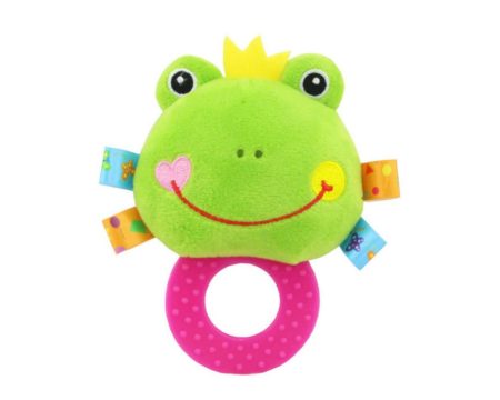 Békás plüss csörgő rágókával