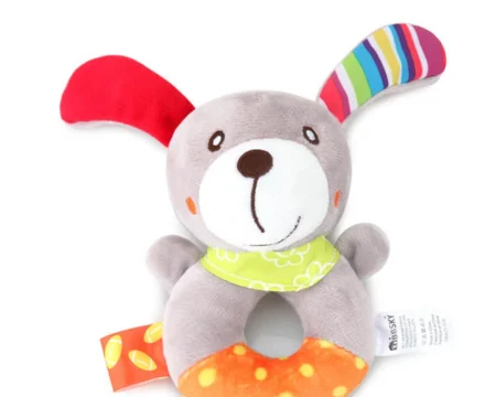 Flocky kutyás plüss csörgő