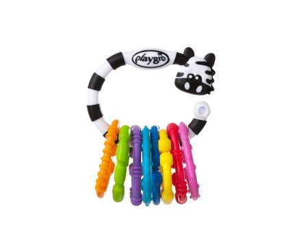 Playgro zebra mintás babalánc