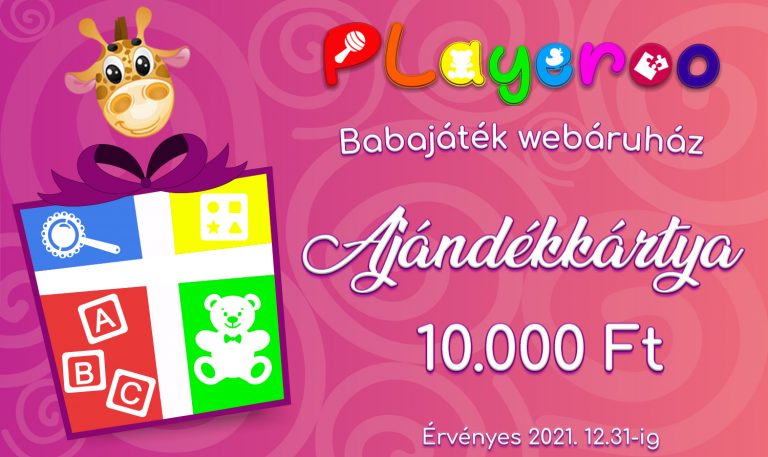 Ajándékkártya 10000 Ft értékben