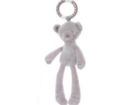 Rögzíthető csörgős plüss maci